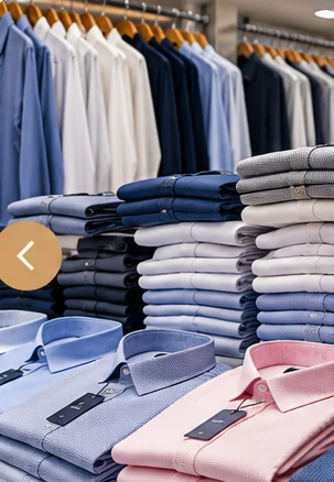 Men’s shirts in bulk — products only, no models